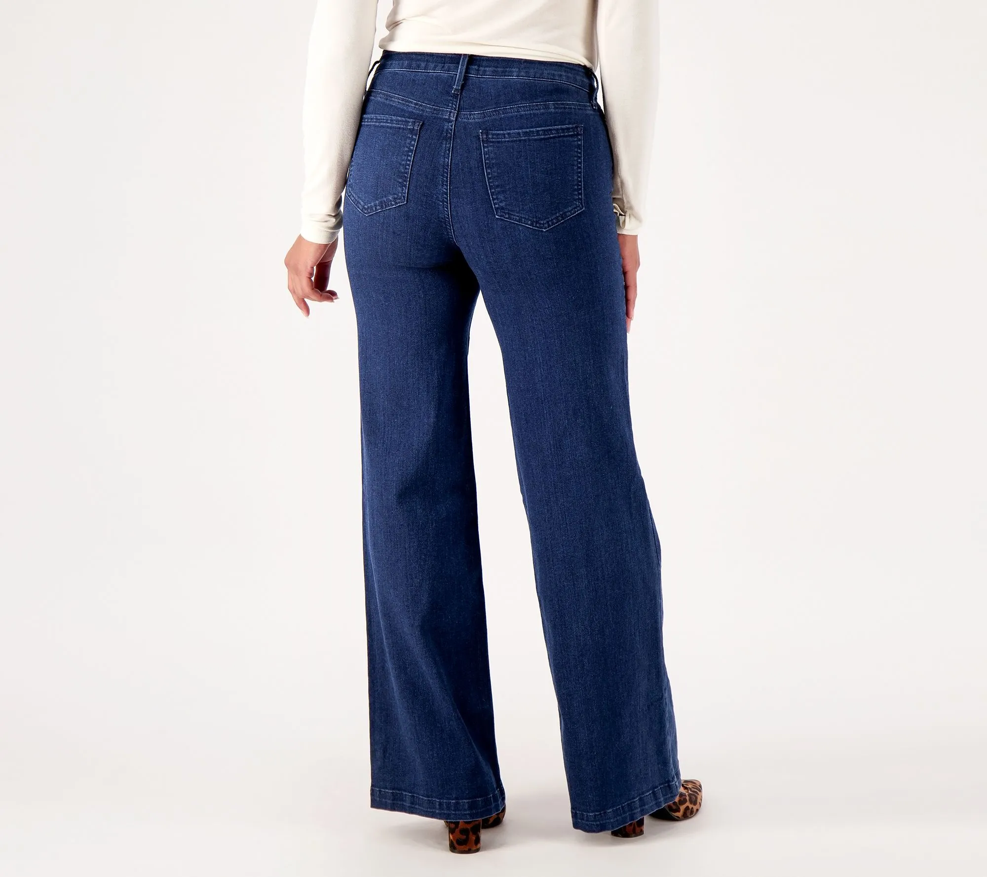 NYDJ Teresa Wide-Leg Jeans- Mystique