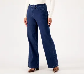 NYDJ Teresa Wide-Leg Jeans- Mystique