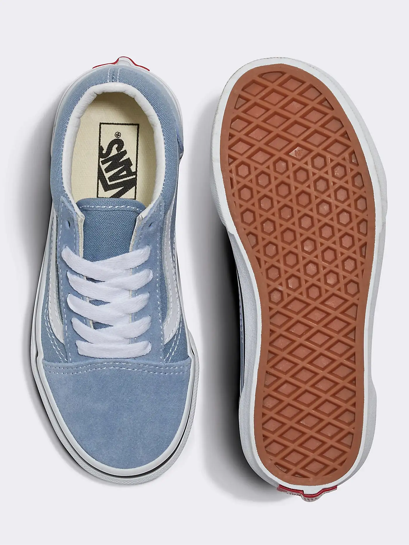 Old Skool Color Theory Dusty Blue Shoes (Kids)