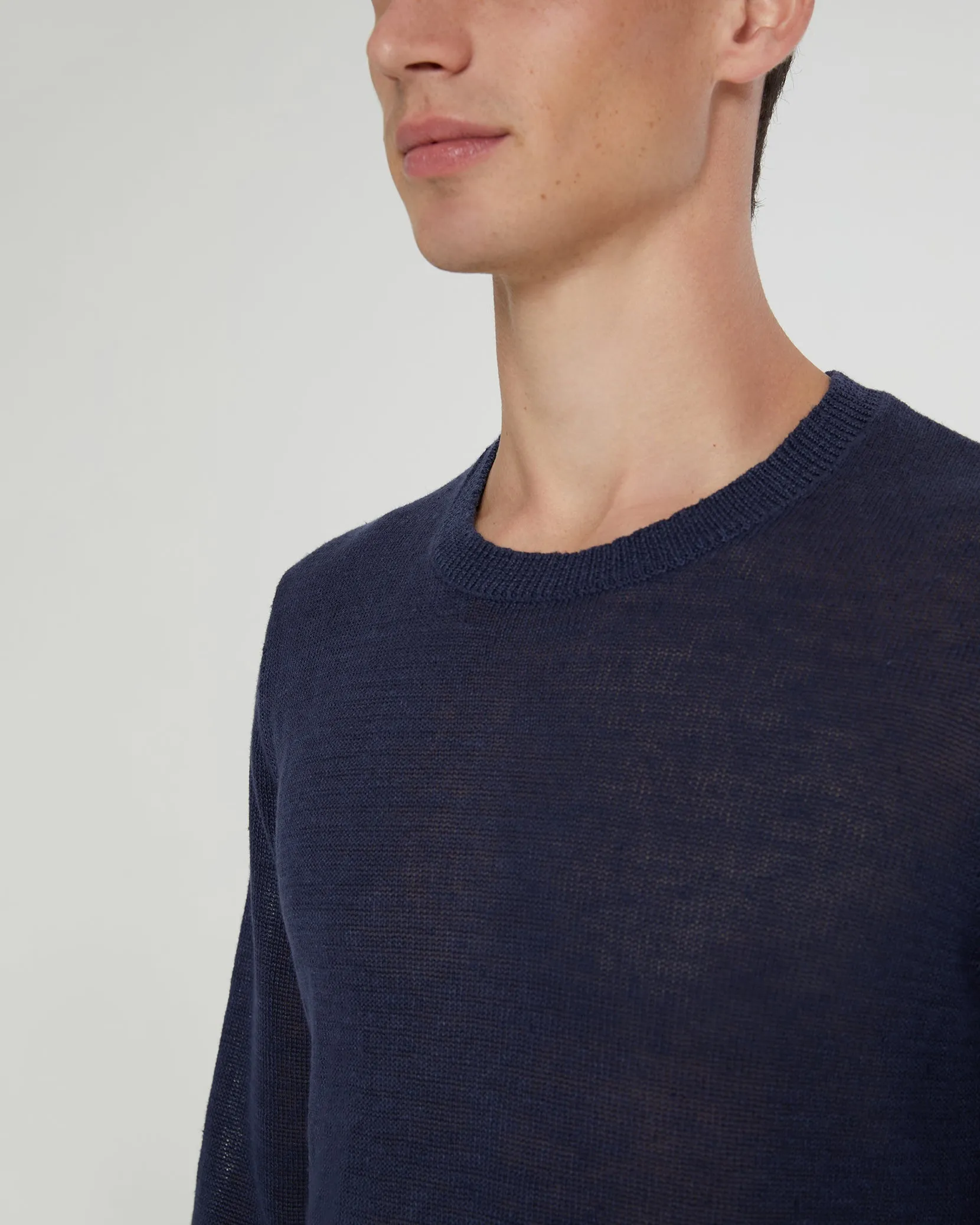 Onia Kevin Crewneck Linen Sweater