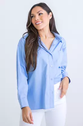 Oversized Button Up Top