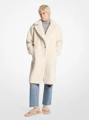 Oversized Shearling Teddy Coat