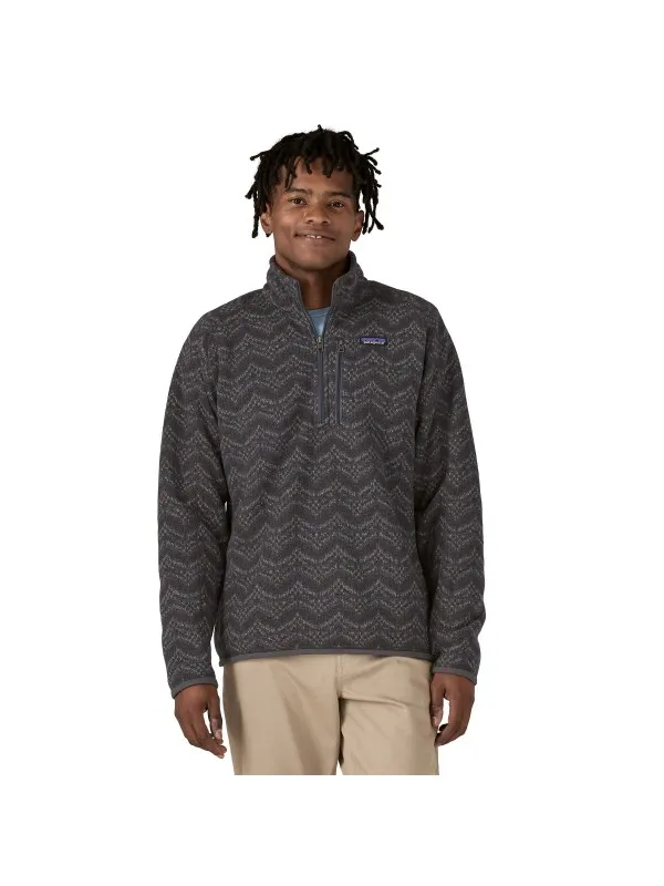 Patagonia Men's Better Sweater™ 1/4-Zip Fleece :  Island Escape: Forge Grey