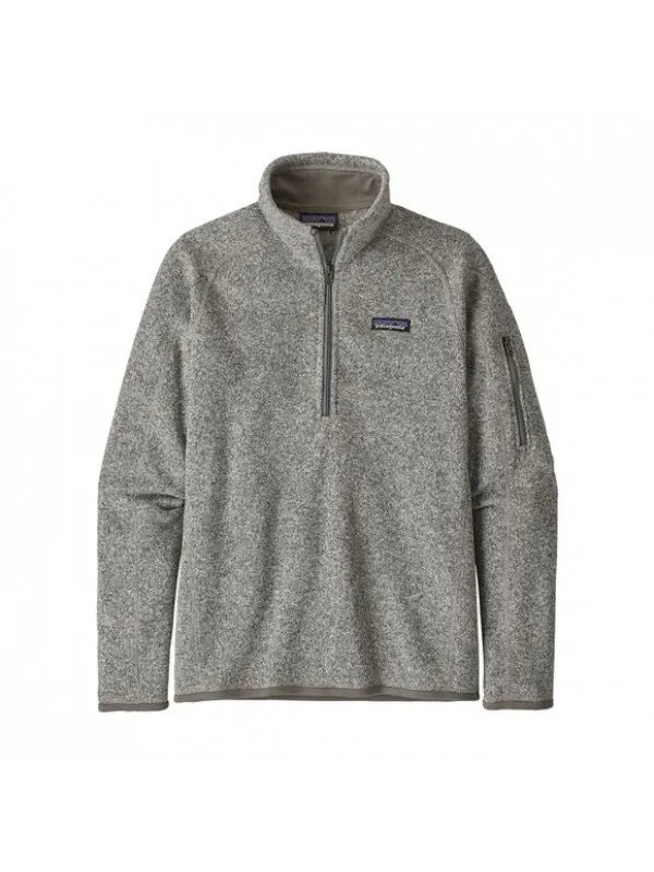 Patagonia Women's Better Sweater 1/4-Zip Fleece :  Birch White