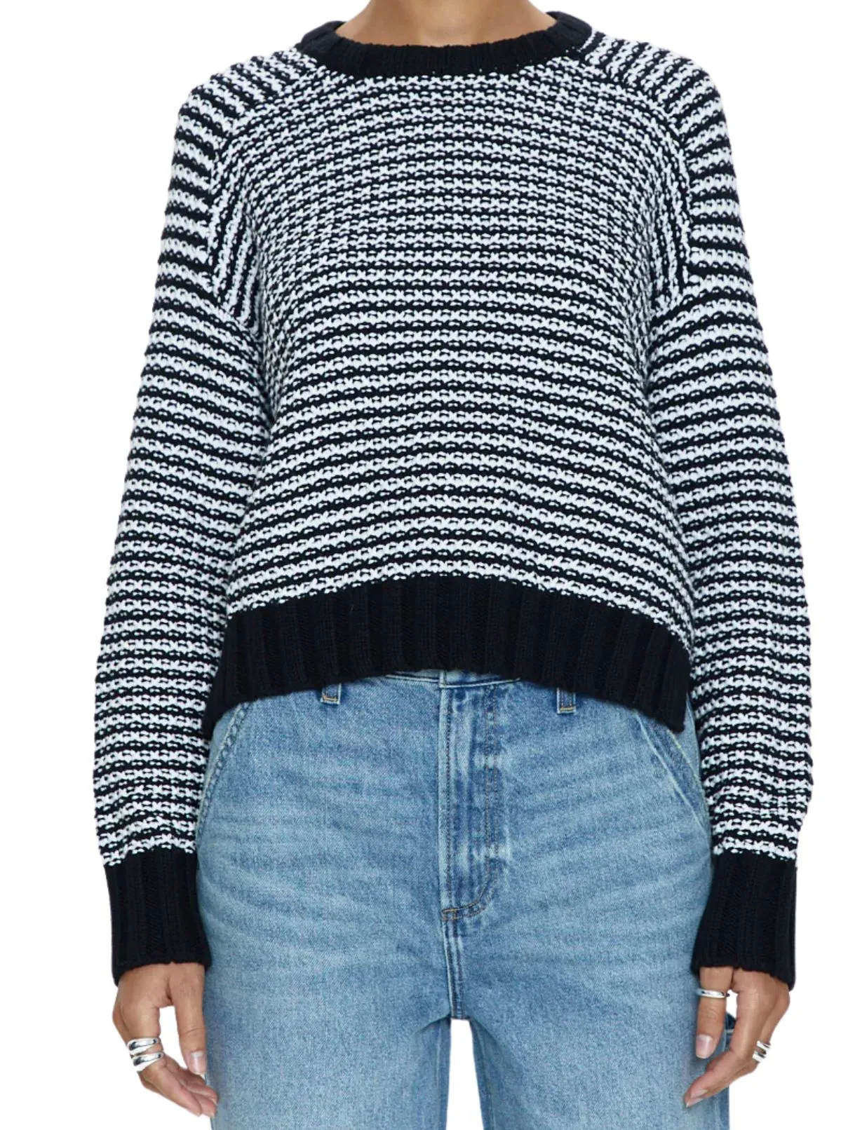 Pistola Adina Stripe Sweater in  Midnight/White