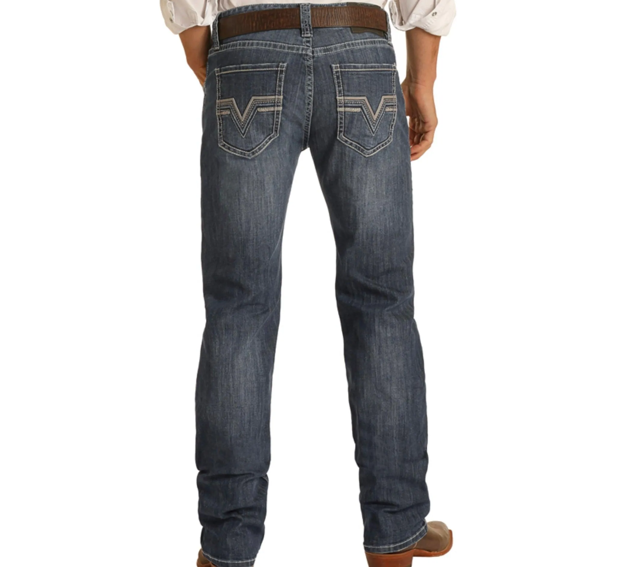 Rock & Roll Cowboy Men's Pistol Reflex Regular Fit Straight Leg Jeans M1P1756