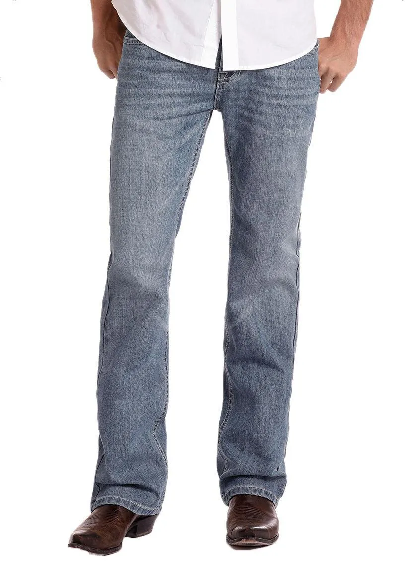 Rock & Roll Cowboy Men's Pistol Reflex Regular Fit Straight Leg Jeans M1P6613