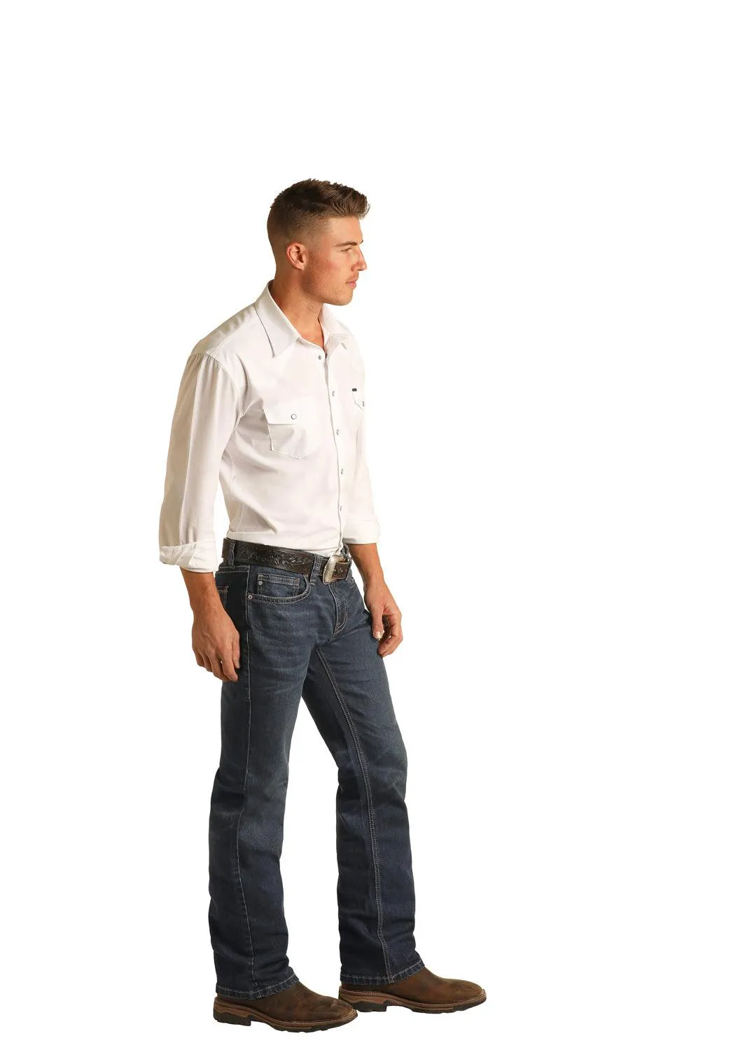 Rock & Roll Cowboy Men's Pistol Regular Fit Reflex Straight Leg Jeans M1P1761