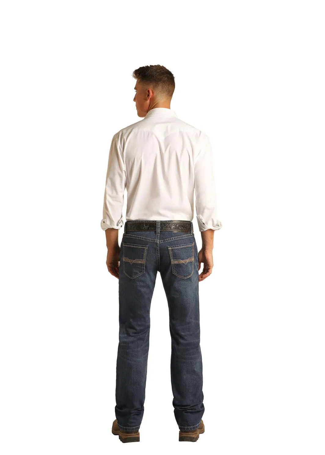 Rock & Roll Cowboy Men's Pistol Regular Fit Reflex Straight Leg Jeans M1P1761