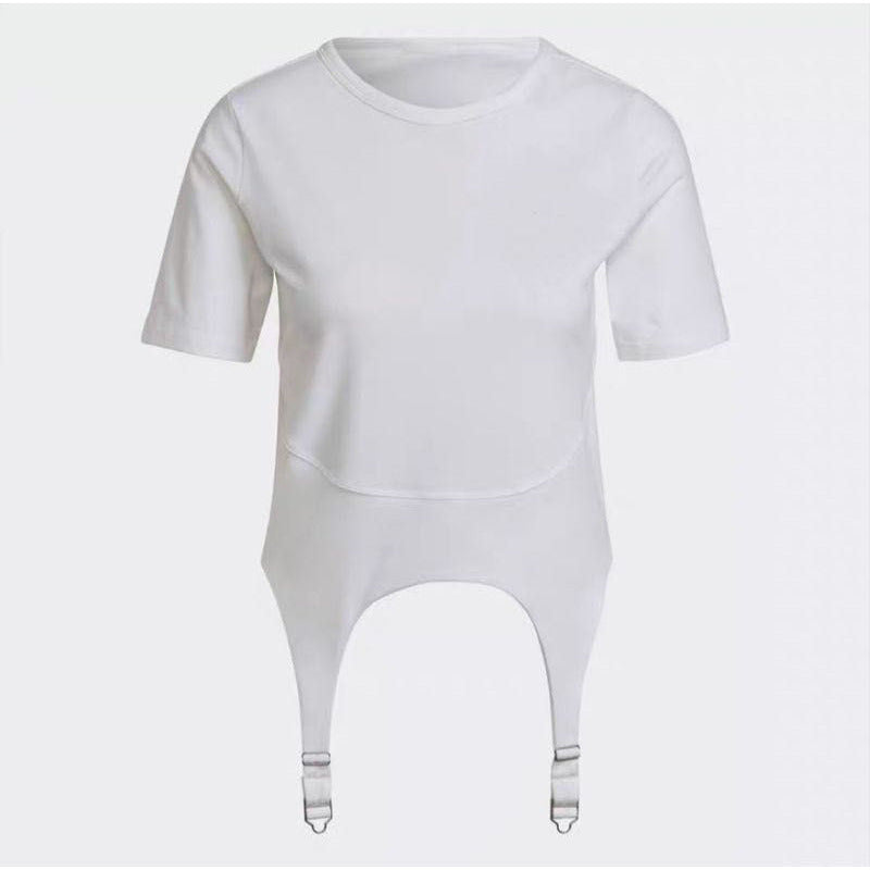 Round Neck Hem T-Shirt