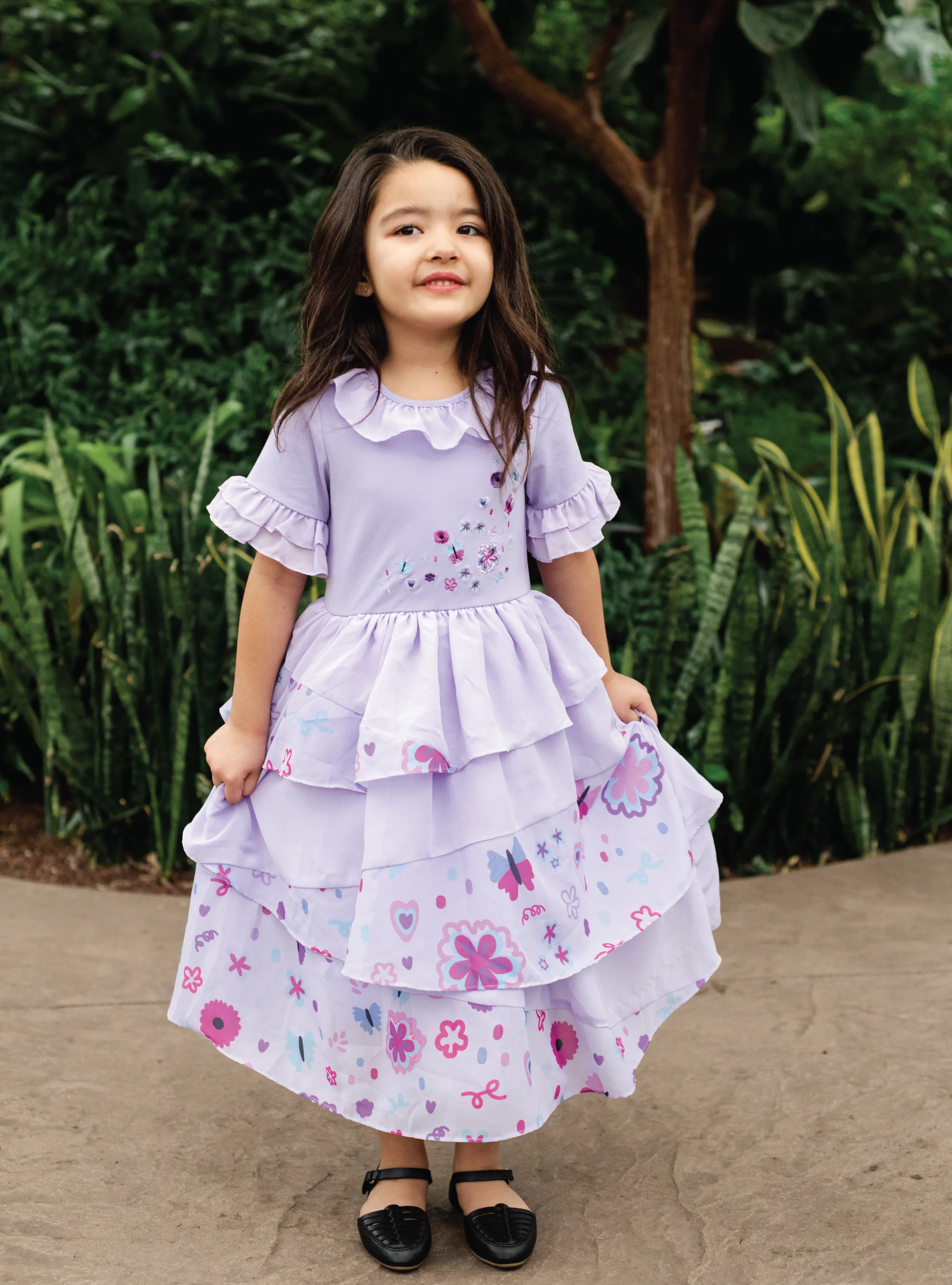 Ruffled Floral Dress