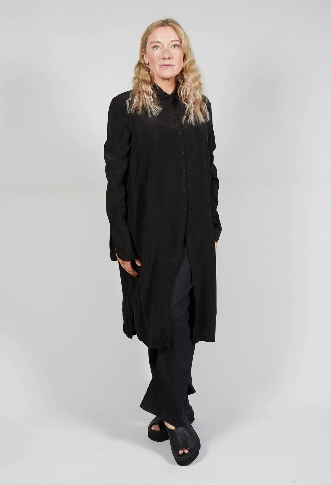 Shirt Dress in Black