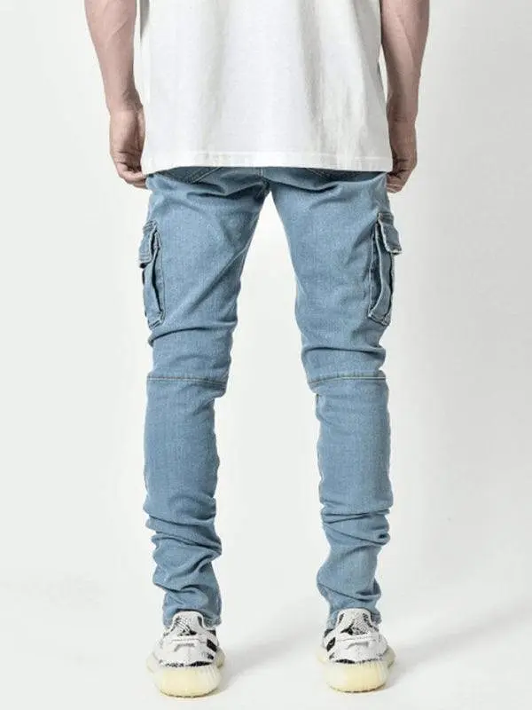 Skinny Cargo Jeans For Men