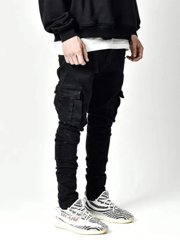 Skinny Cargo Jeans For Men