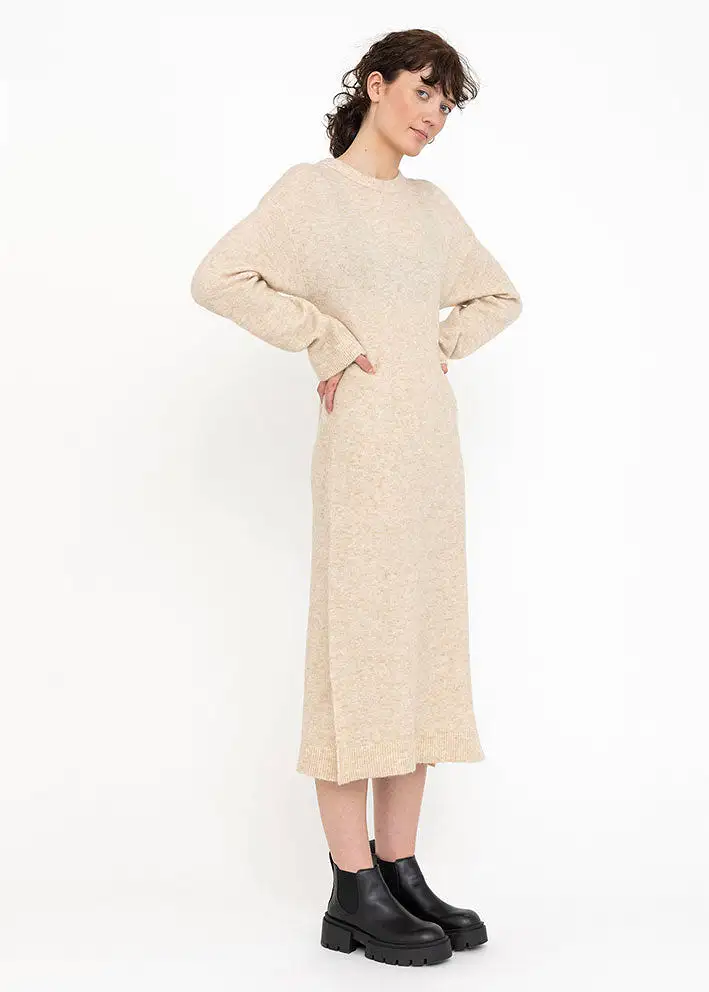 Soft Rebels Allison Dress Knit SR522-201 Kjole - Whitecap Gray Melange