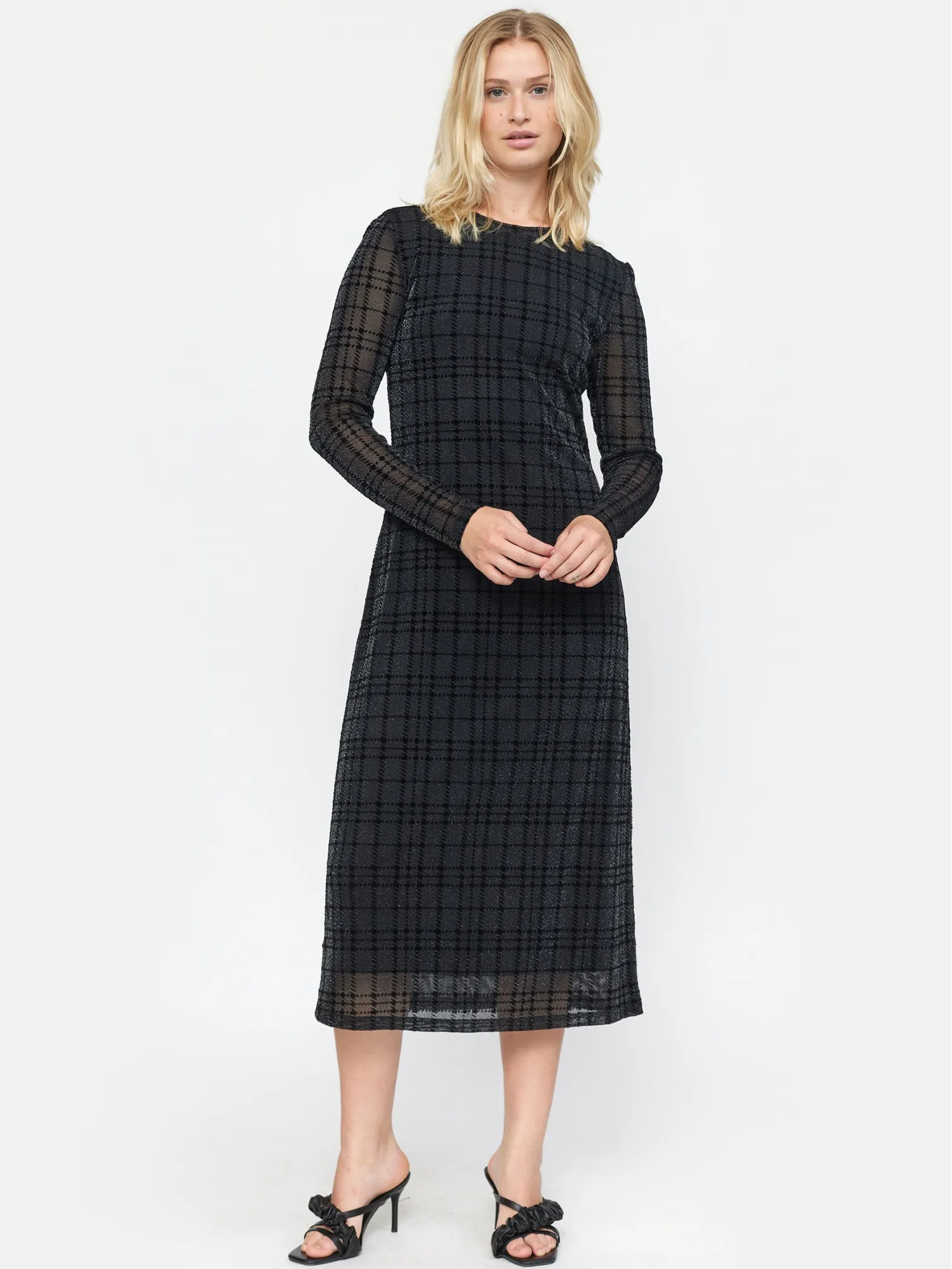 SOFT REBELS DRESS TALASI MIDI DRESS BLACK