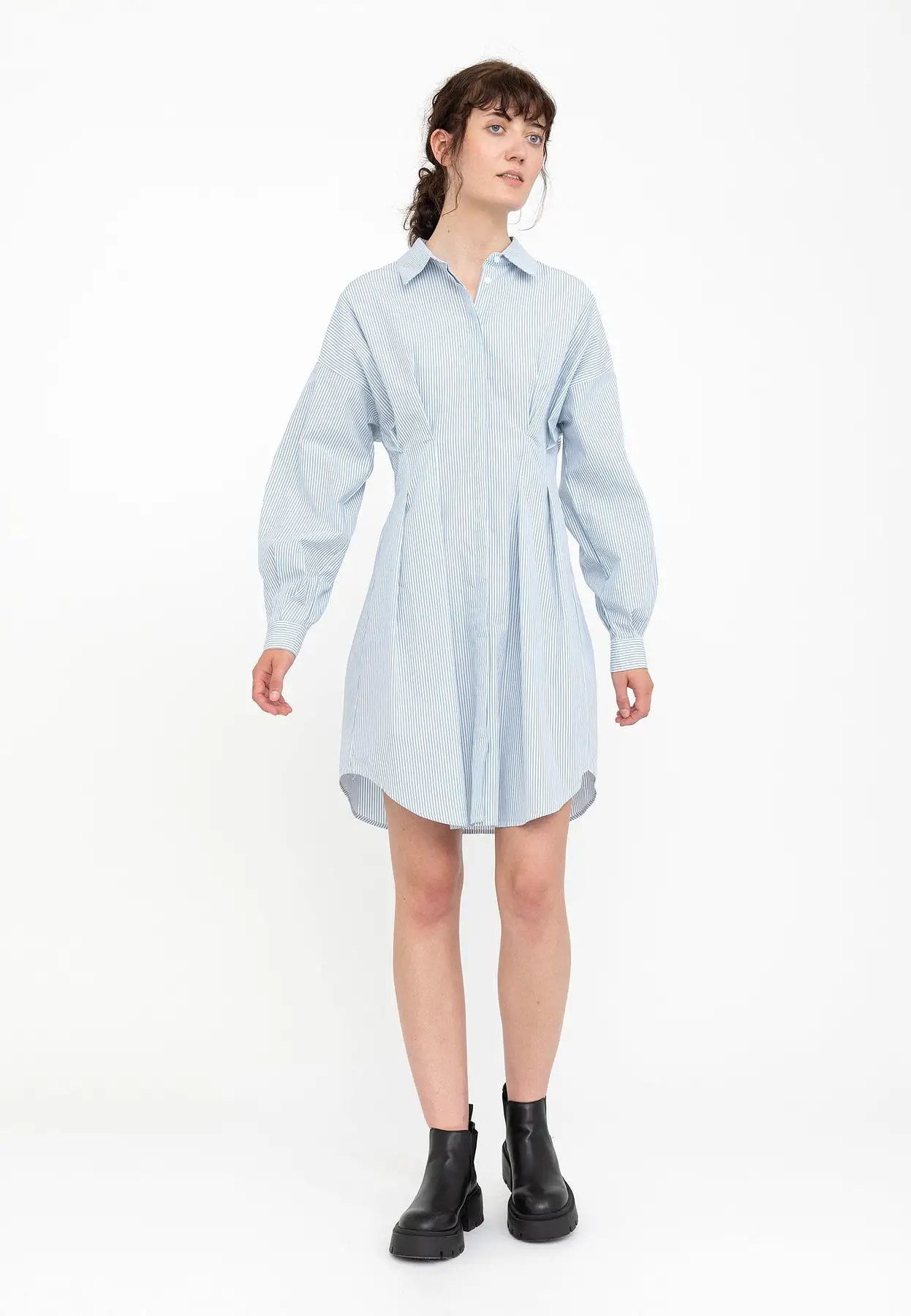 Soft Rebels Eilja Dress SR522-741 Kjole - Ashley blue stripe