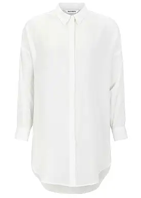 Soft Rebels Freedom Long Shirt - Skjorte - snow white