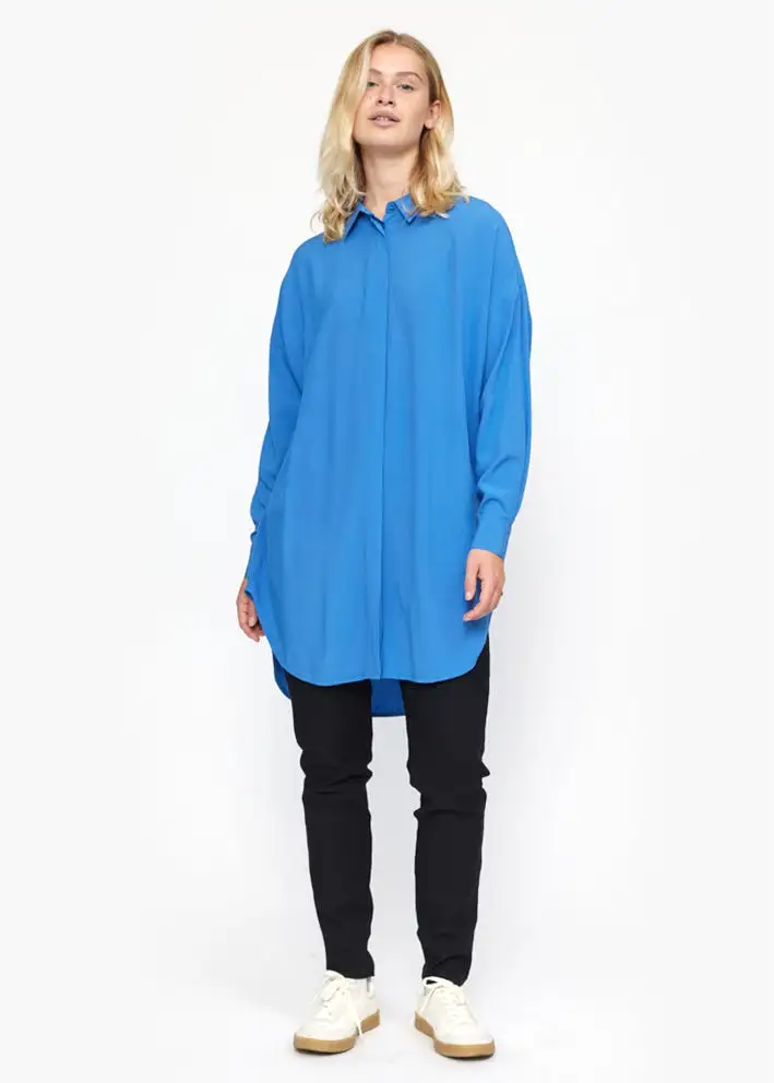 Soft Rebels Freedom Long Shirt SR420-758 Skjorte - Delft