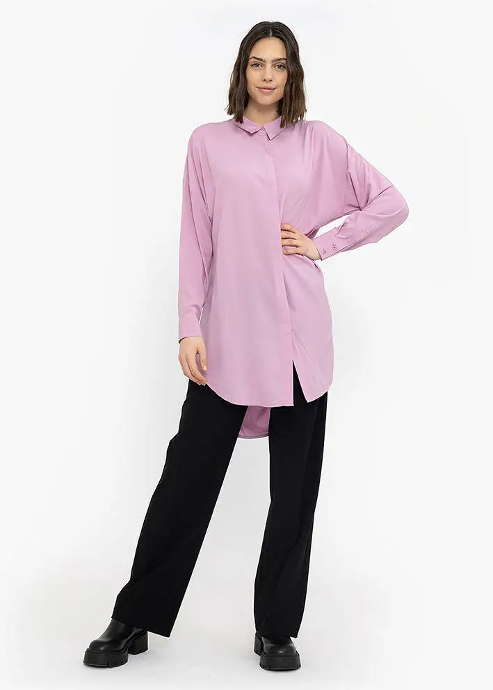 Soft Rebels Freedom Long Shirt SR420-758 Skjorte - Mauve Mist