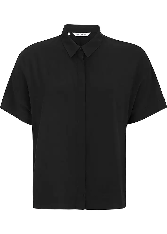 Soft Rebels Freedom SS Shirt SR321-747 Black