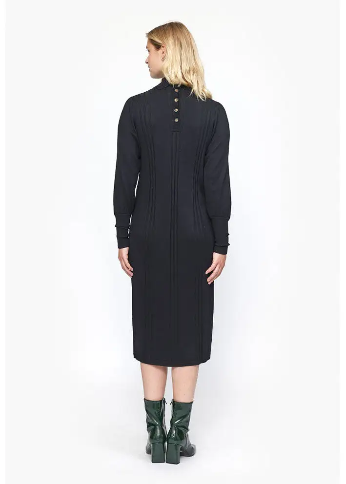 Soft Rebels Morgan Rollneck Dress Knit SR523-201 Kjole - Black