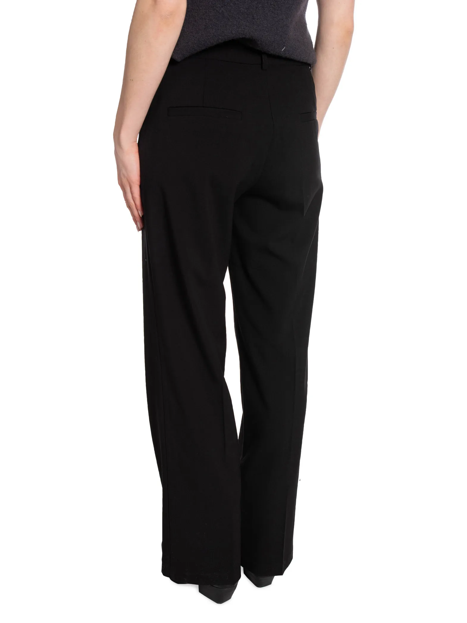 SOFT REBELS PANTS VILJA MIDWAIST LOOSE BLACK