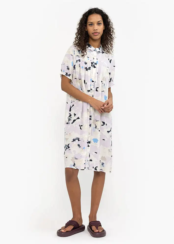 Soft Rebels Remi Dress Printed SR323-701 Cloudy snow white print