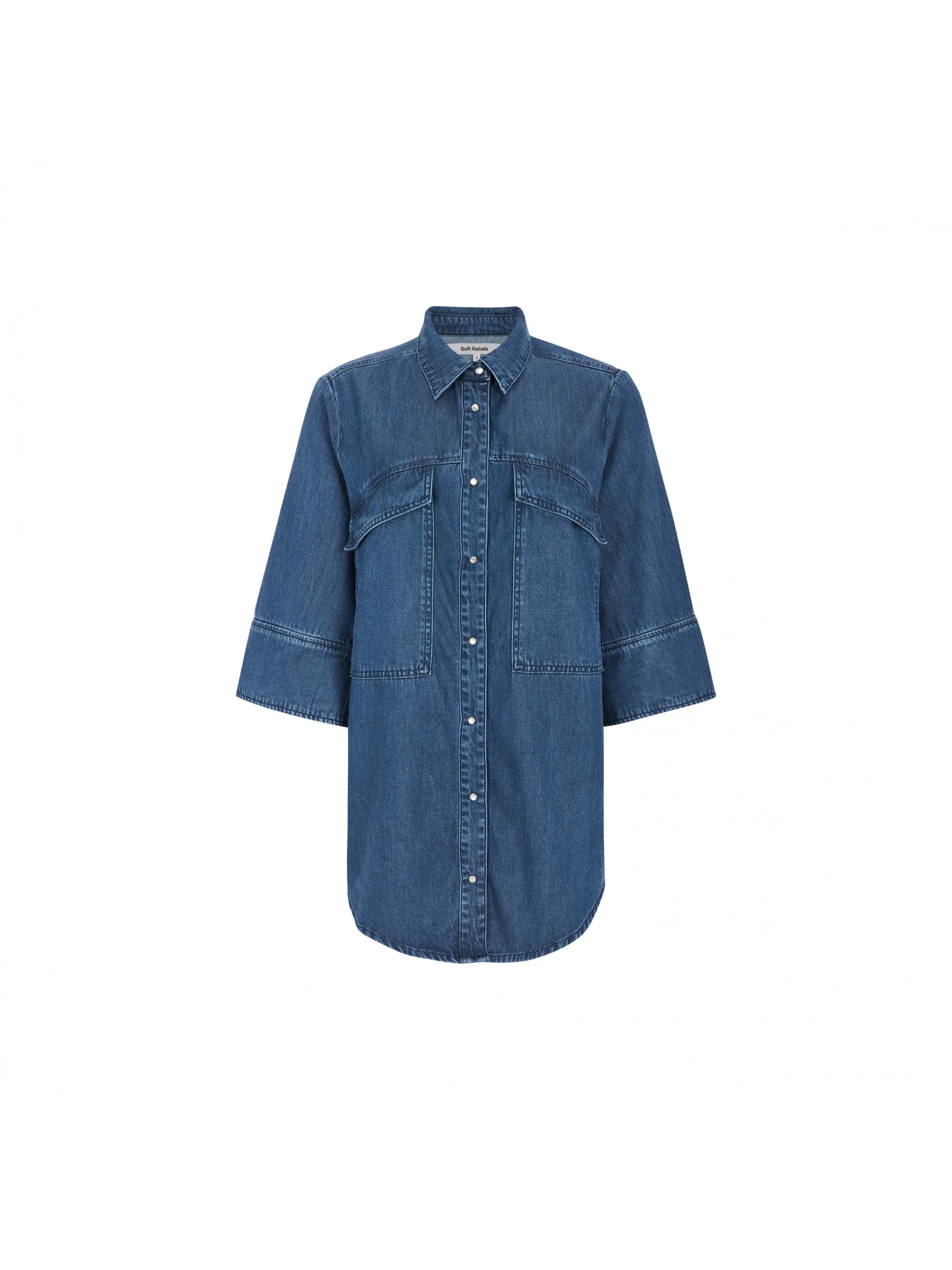 SOFT REBELS SHIRT SRAZALEA LIGHT BLUE WASH