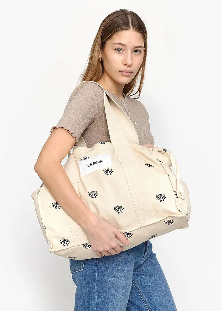 Soft Rebels Thistle Shopper Bag - Ecru