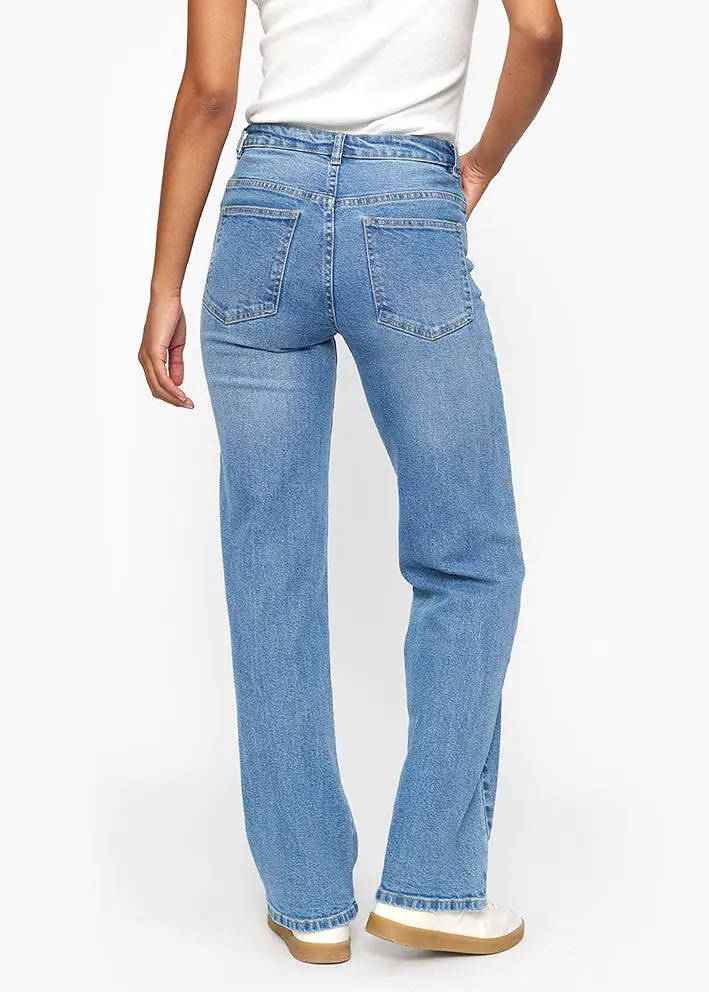 Soft Rebels Willa Midwaist Wide Jeans - True Blue