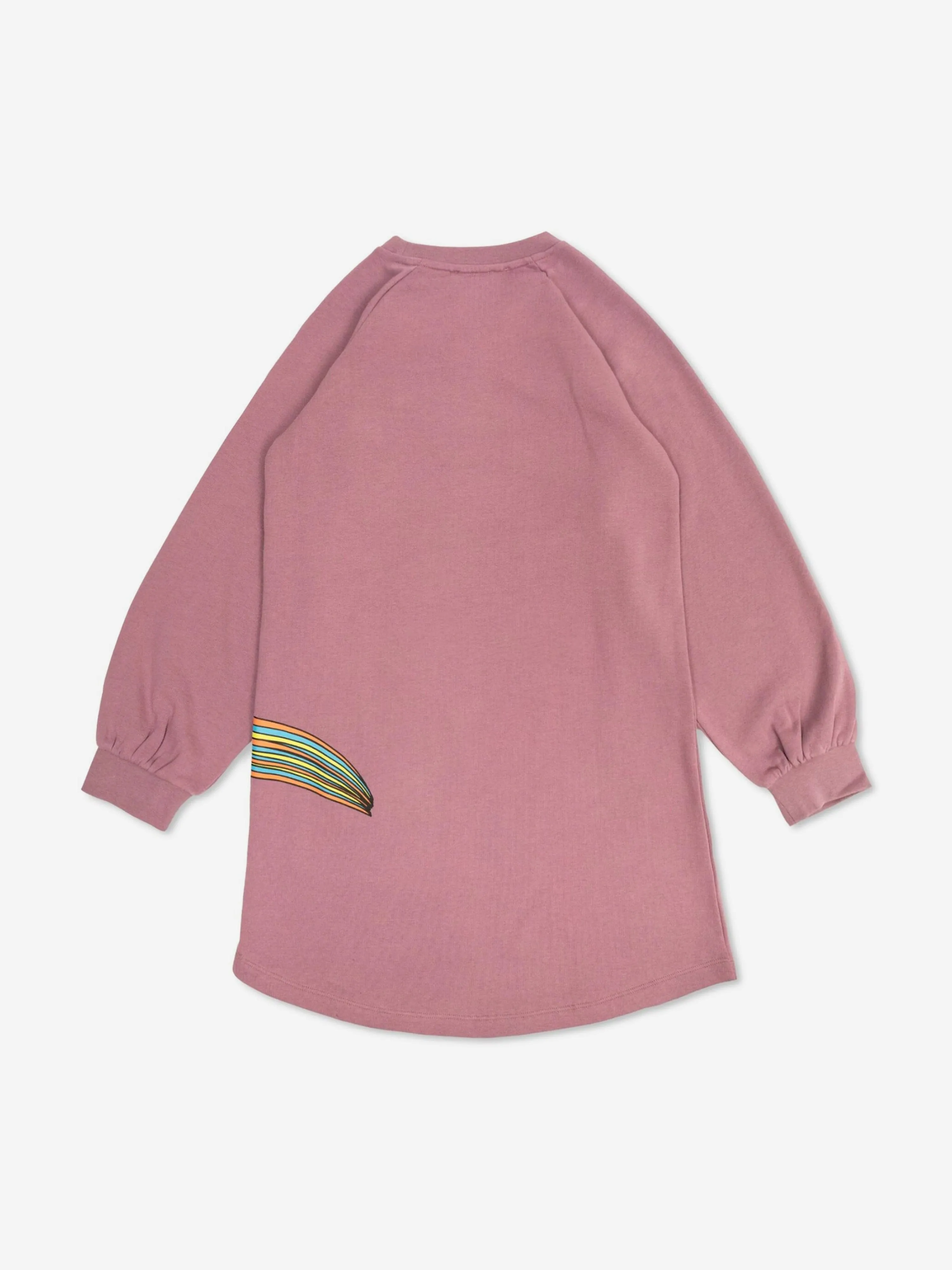 Stella McCartney Girls Logo Sweater Dress in Purple