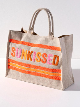 Sun Kissed Beach Bag Natural