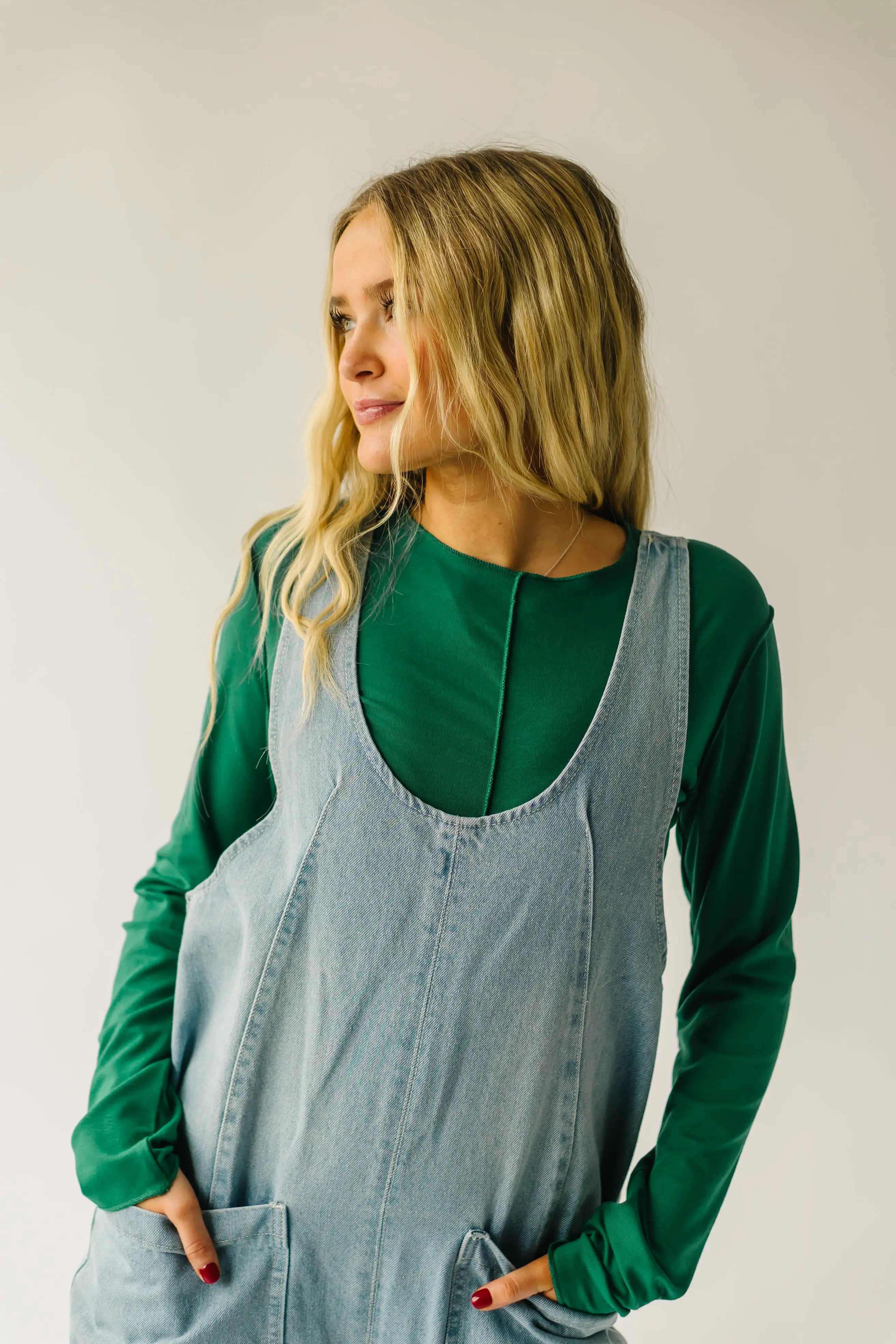 The Beckman Denim Overall in Light Blue