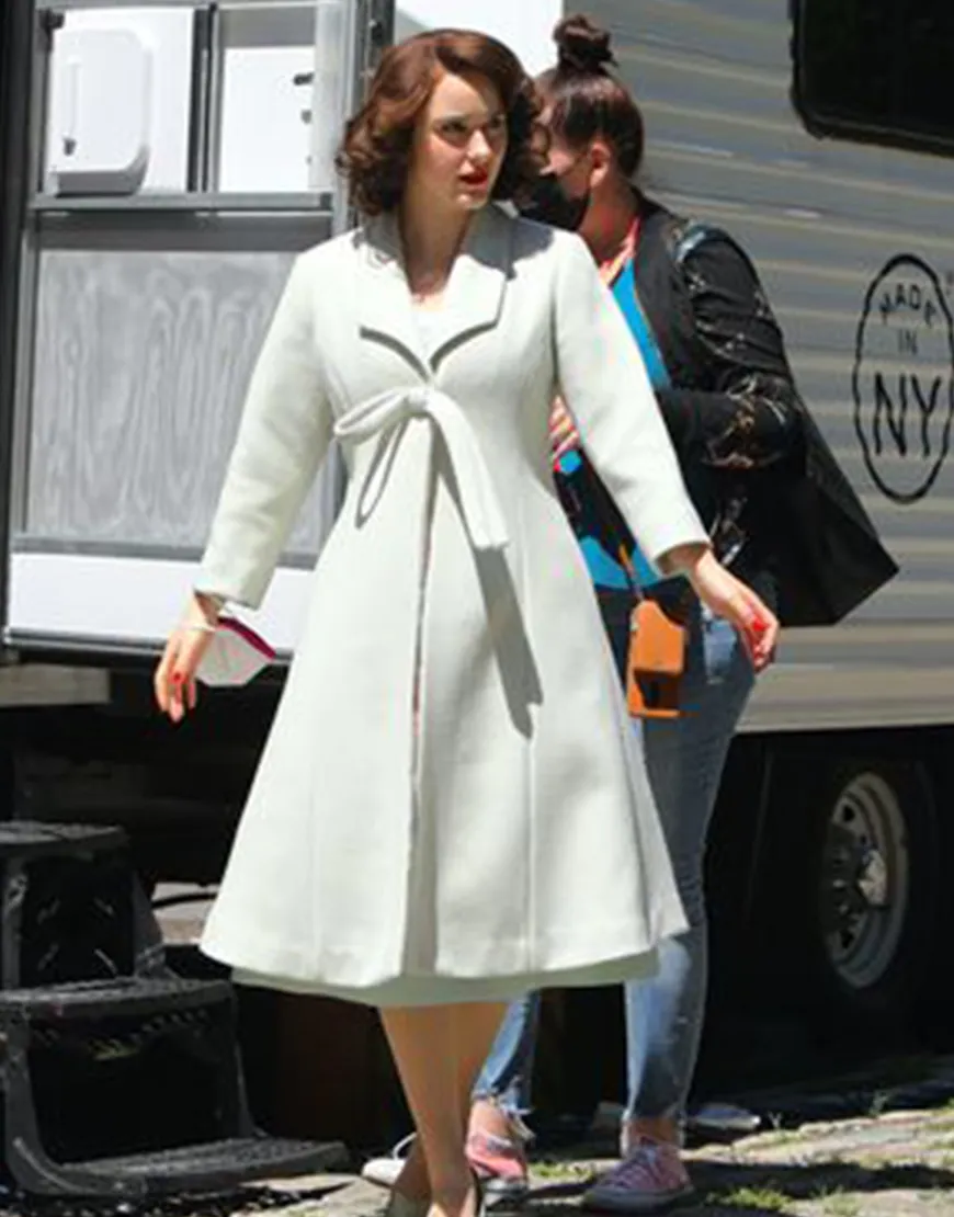 The Marvelous Mrs. Maisel S04 Rachel Brosnahan White Coat | Ujackets