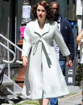 The Marvelous Mrs. Maisel S04 Rachel Brosnahan White Coat | Ujackets