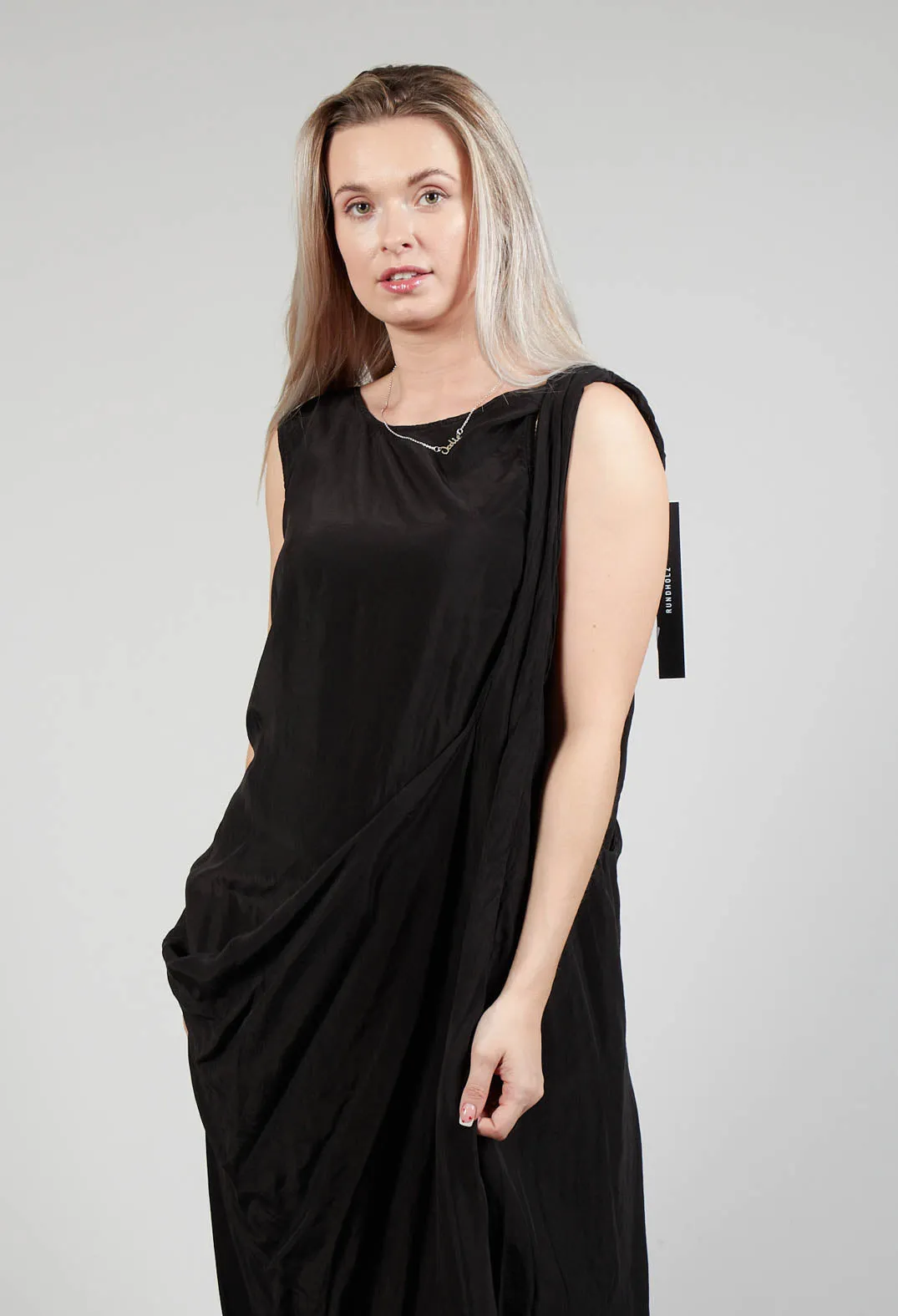 Toga Dress in Black