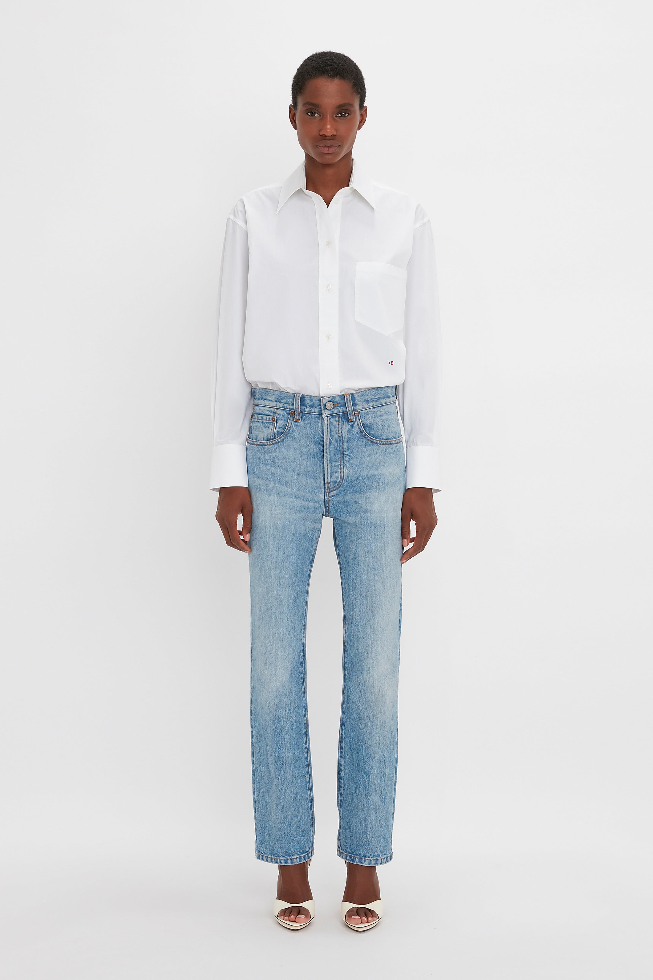 Victoria Mid-Rise Jean In Light Blue