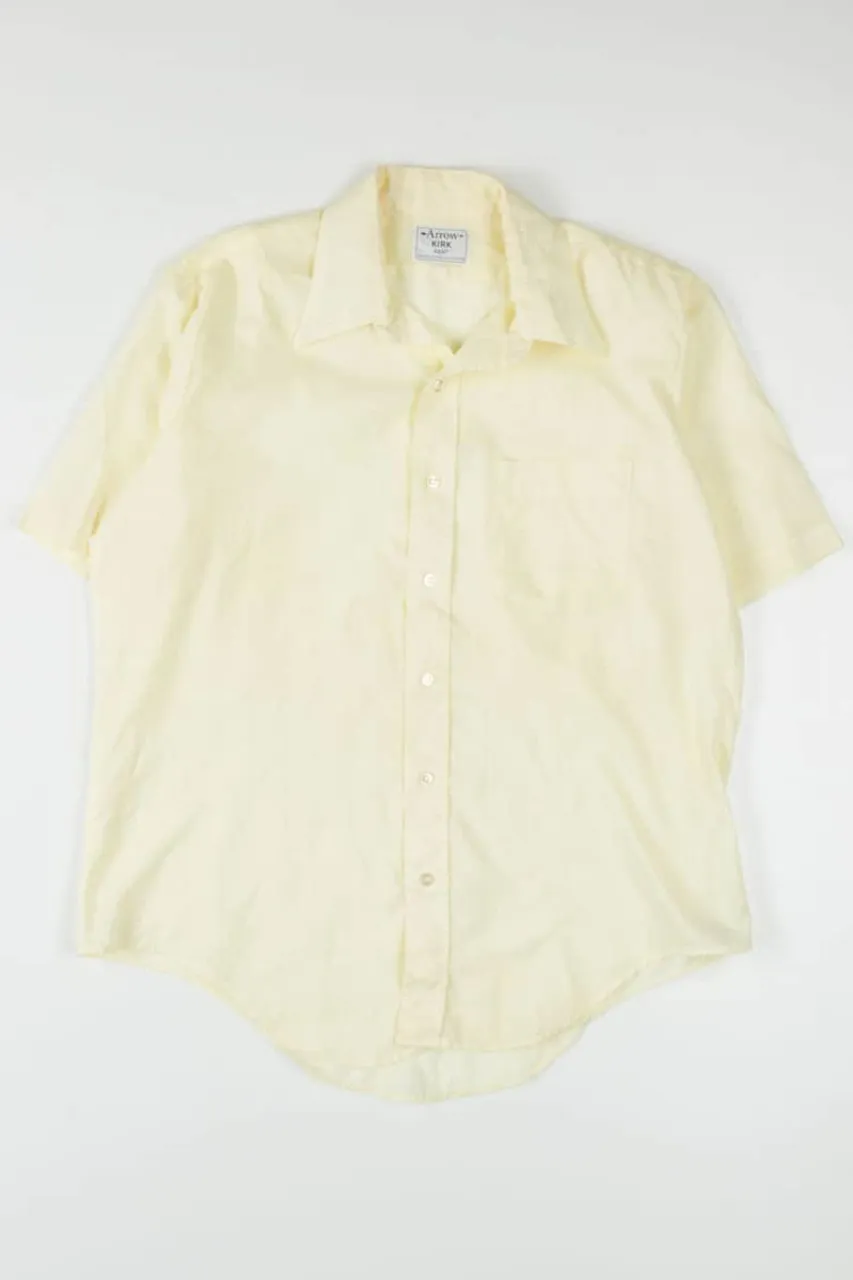 Vintage Lightweight Yellow Button Up Shirt